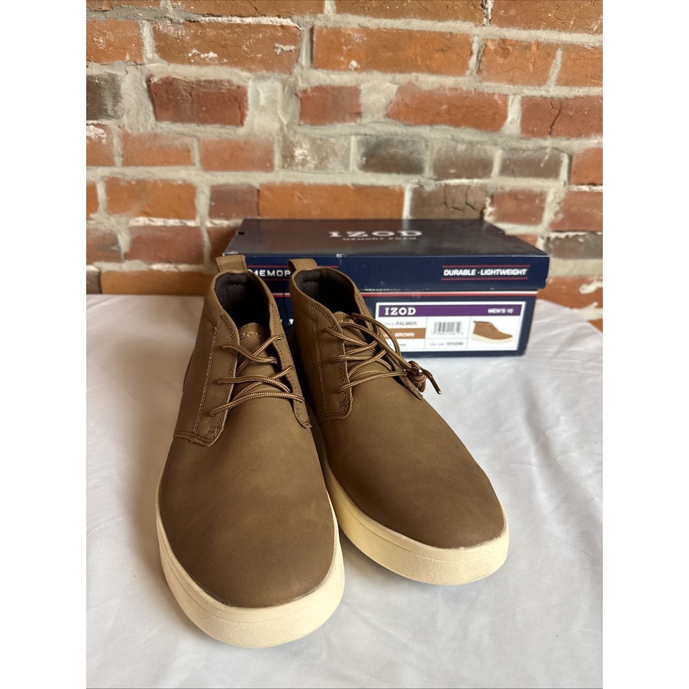 Izod Palmer Chukka Boot - New‎ with Box Size Men's 10 Brown Shoe